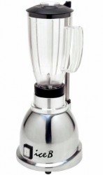 БЛЕНДЕР MACAP B100 (C13) ХРОМ ПЛАСТИКОВЫЙ СТАКАН